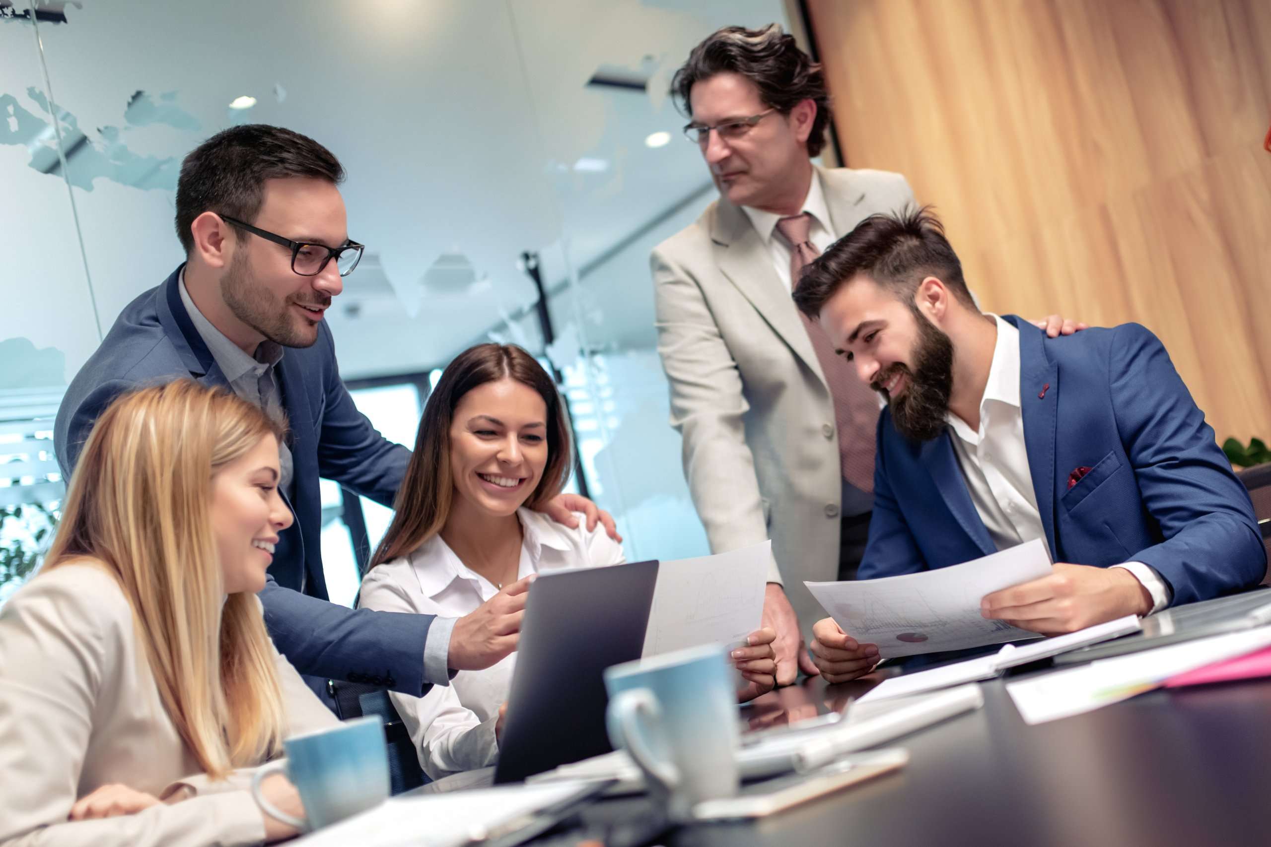 Business people working as a team at the office